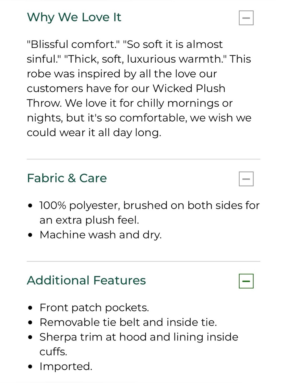 L.L bean wicked plush robe - Picture 3 of 3